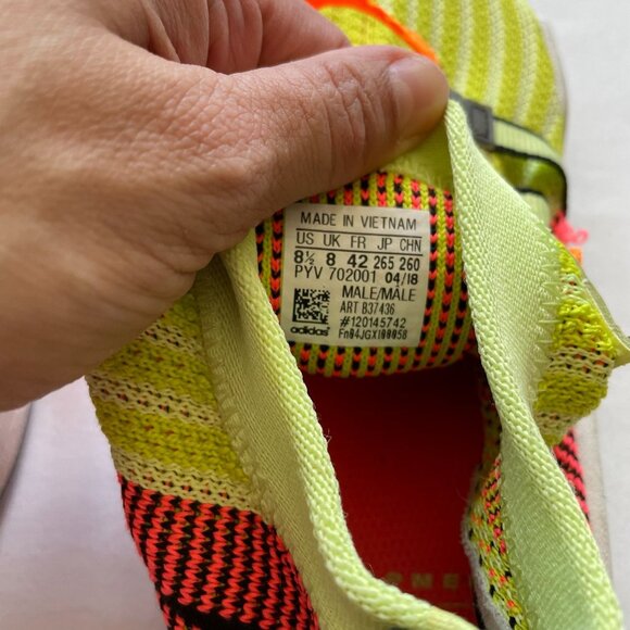 Men's Adidas EQT Support Mid ADV Yellow Sneakers size 8.5 - Picture 11 of 13